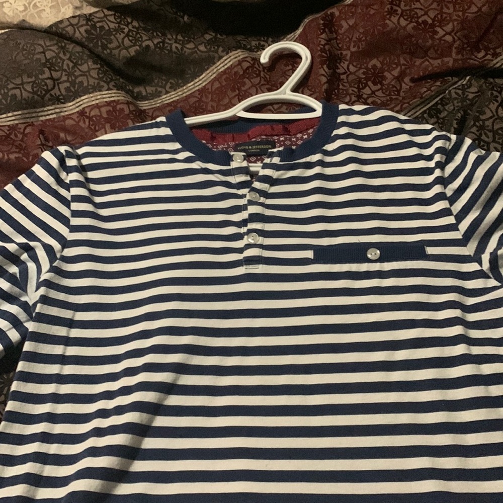 Worn maybe twice Lloyd and Jefferson London striped shirt
